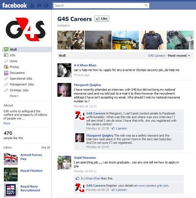 Facebook Fan Page G4S