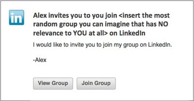 Bad linkedin invite